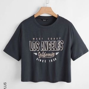 LA California Crop Tee